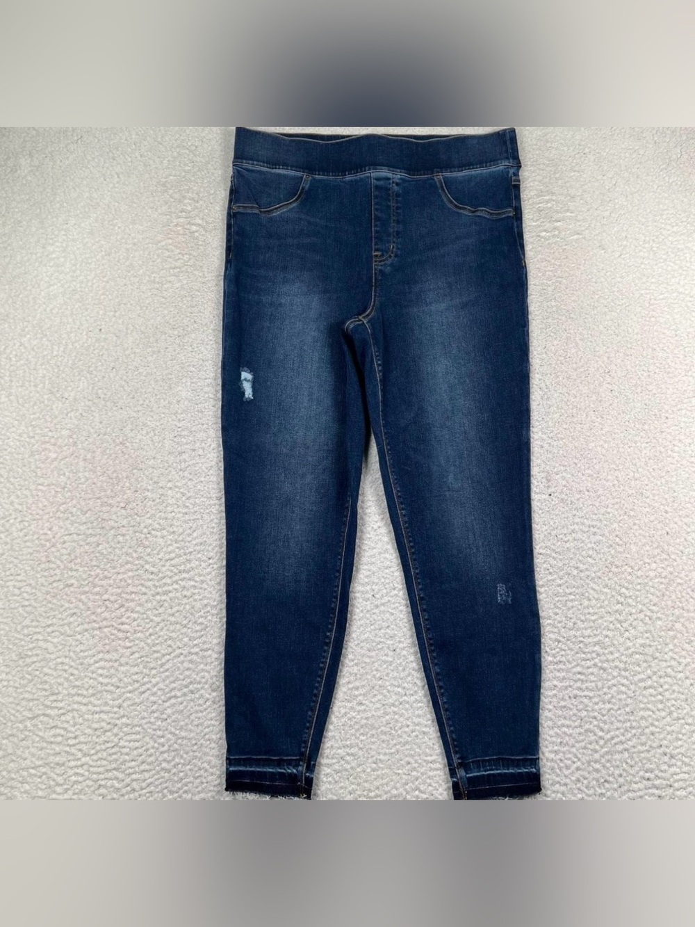 SPANX Dark Blue Stretch Skinny Jeggings